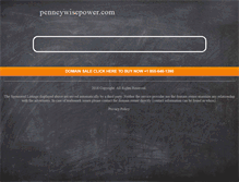 Tablet Screenshot of penneywisepower.com